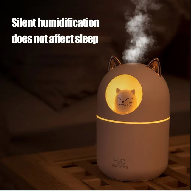 Cute Cat Mini USB Air Humidifier & Aroma Diffuser