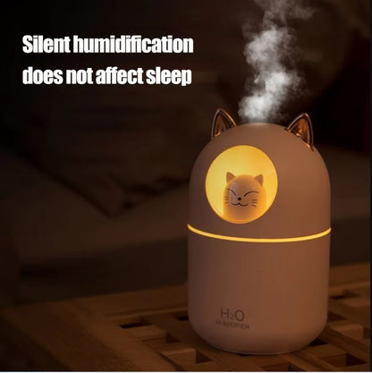 Cute Cat Mini USB Air Humidifier & Aroma Diffuser