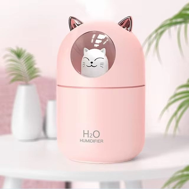 Cute Cat Mini USB Air Humidifier & Aroma Diffuser