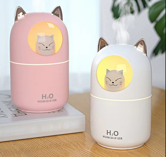 Cute Cat Mini USB Air Humidifier & Aroma Diffuser