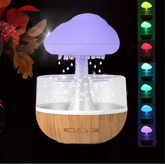 Creative Cloud Rain Humidifier and Mushroom Lamp