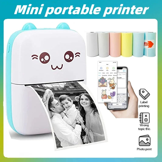 Mini Portable Thermal Printer for Instant Photos on the Go