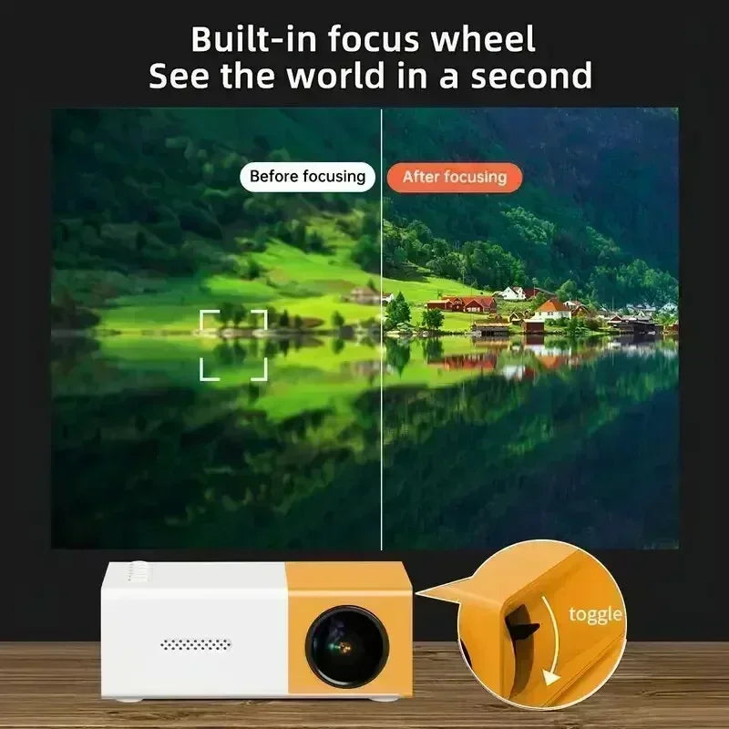 Portable Mini Laser Projector for 4K 1080P Movies and Smart TV