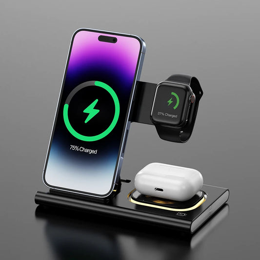 3 in 1 Fast Charging Wireless Charger Stand